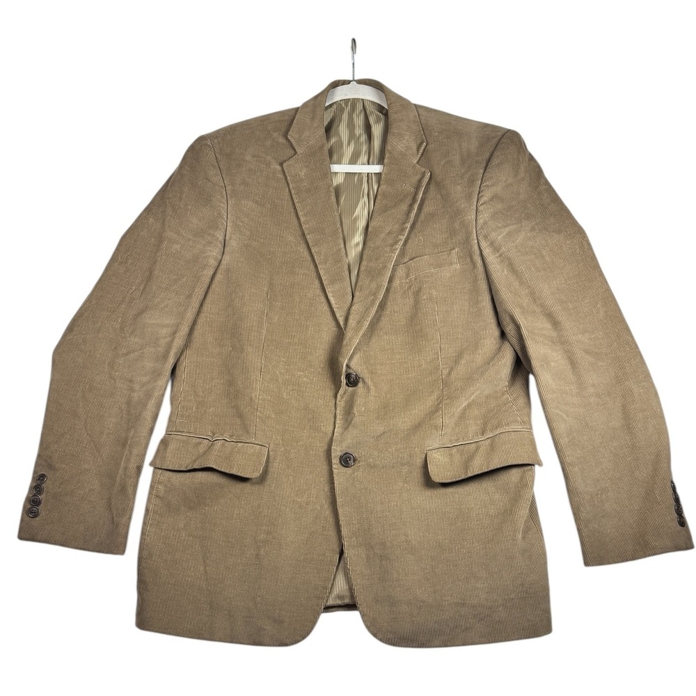 Joseph‎ & Feiss Mens Corduroy Blazer Jacket Size Medium Beige Business Casual